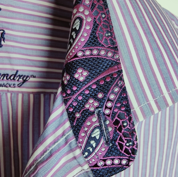 British Laundry by Christopher Wicks Men's Button Down Dress Shirt, 16 (34/35) - Picture 8 of 13